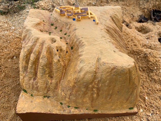 Dead Sea Caves & Qumran Model: Large - Click Image to Close